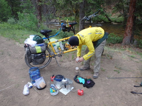 GDMBR: A wonderful Stoker and Cook is finishing the Pilot's Coffee.